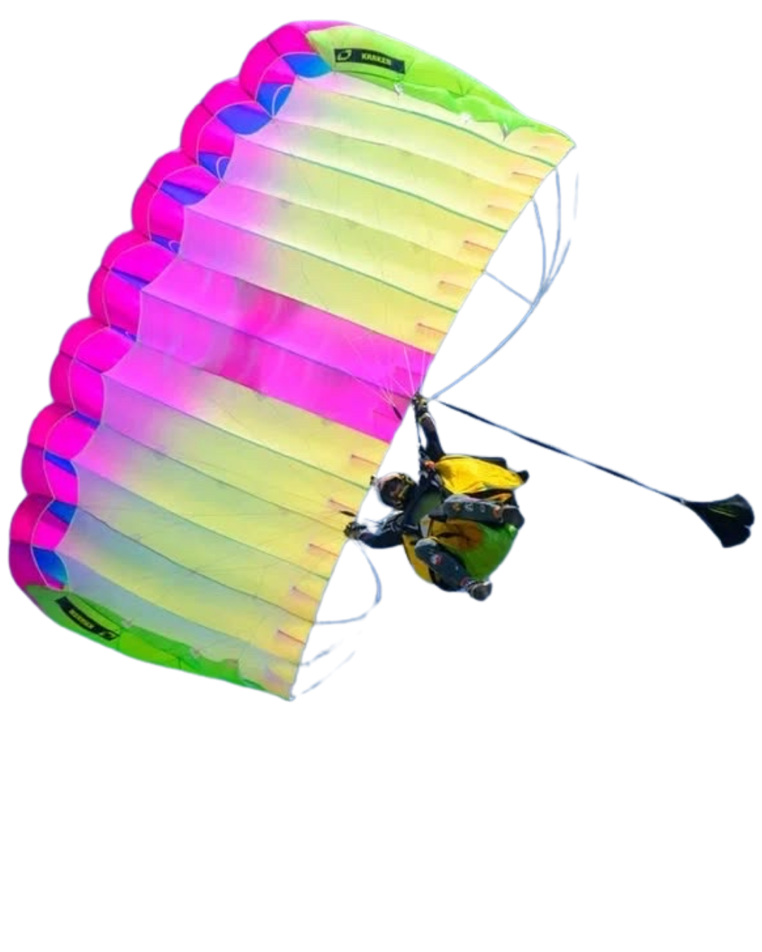neon coloured kraken zp in flight